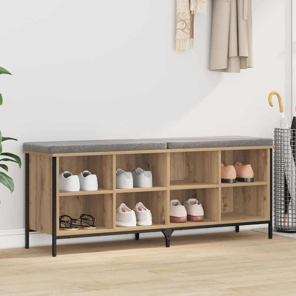 vidaXL Shoe Cabinet Engineered Wood Height 50 cm