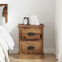 vidaXL Bedside Cabinet Old Wood 39 x 39 x 47.5 cm Engineered Wood 4