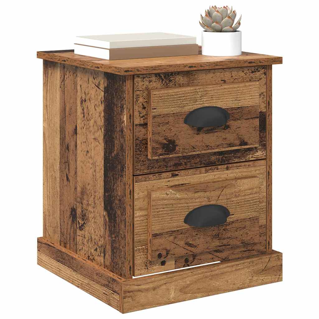 vidaXL Bedside Cabinet Old Wood 39 x 39 x 47.5 cm Engineered Wood 3