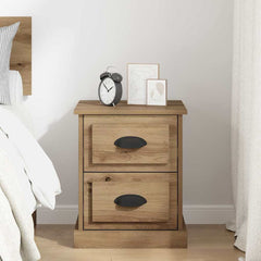 vidaXL Bedside Cabinet Artisan Oak 39 x 39 x 47.5 cm Engineered Wood 4