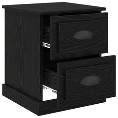 vidaXL Bedside Cabinet Black Oak 39 x 39 x 47.5 cm Engineered Wood 5