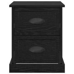 vidaXL Bedside Cabinet Black Oak 39 x 39 x 47.5 cm Engineered Wood 6