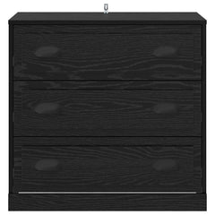 vidaXL Sideboard Black Oak 70 x 35.5 x 67.5 cm Engineered Wood 6