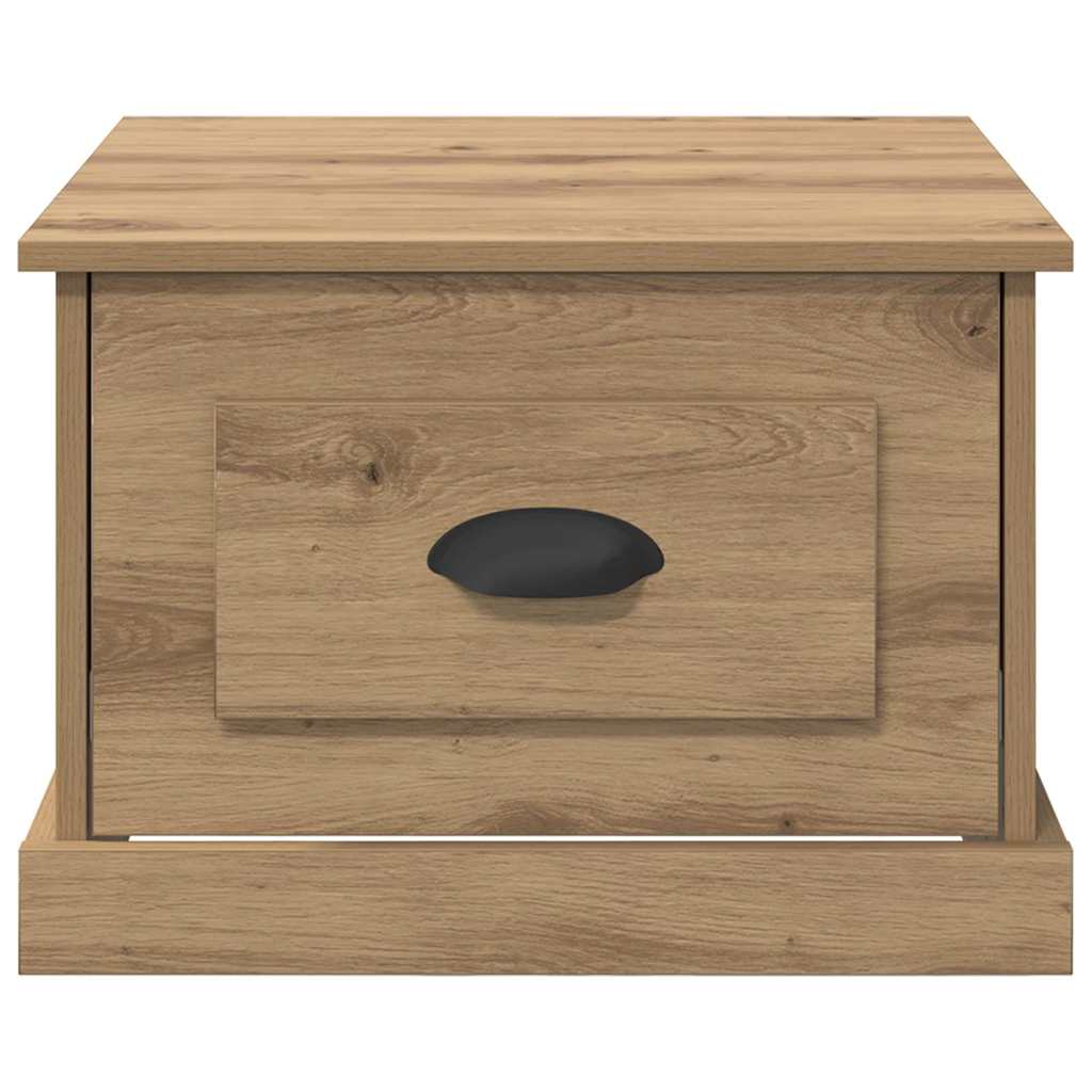 vidaXL Coffee Table Artisan Oak 50 x 50 x 35 cm Engineered Wood 6