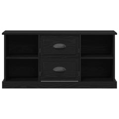 vidaXL TV Cabinet 99.5 x 35.5 x 48 cm Black Oak Engineered Wood 6