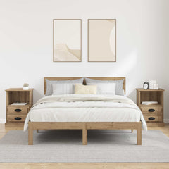 vidaXL Bedside Cabinet 2 pcs Artisan Oak 36 x 43 x 60 cm 4