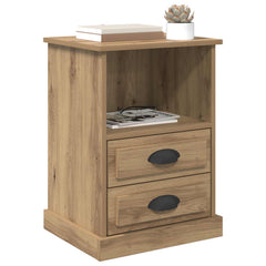vidaXL Bedside Cabinet 2 pcs Artisan Oak 36 x 43 x 60 cm 3