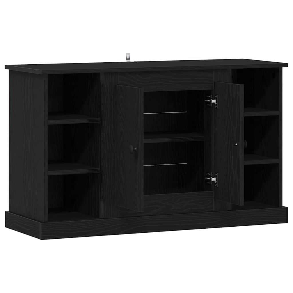 vidaXL Sideboard Black Oak 100 x 35.5 x 60 cm Engineered Wood 5