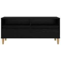 vidaXL TV Cabinet 100 x 34.5 x 44.5 cm Black Oak Engineered Wood 6