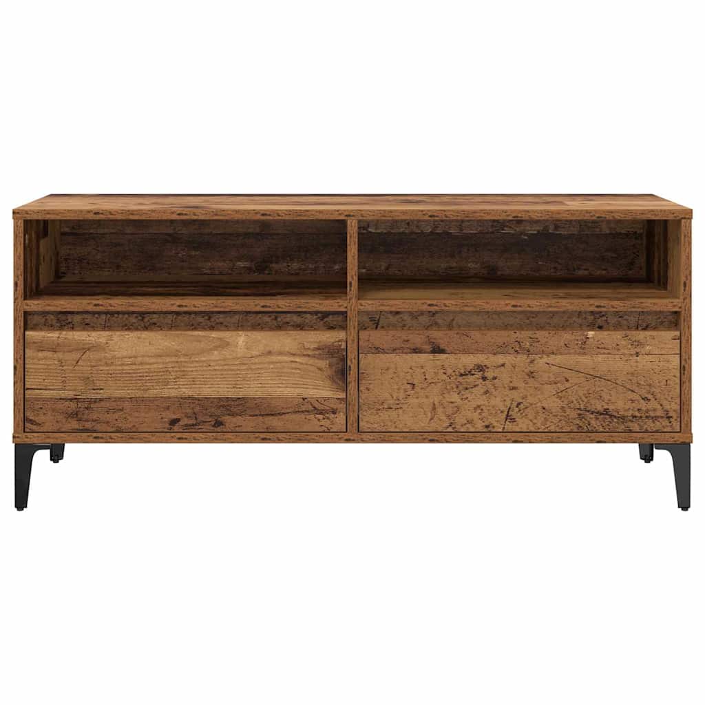 vidaXL TV Cabinet with Drawer Old Wood 100 x 34.5 x 44.5 cm 6