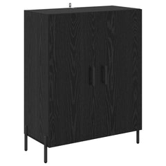 vidaXL Sideboard Black Oak 69.5 x 34 x 90 cm Engineered Wood 2