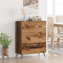 Chest of Drawers 69,5x34x90 cm Engineered Wood Old wood