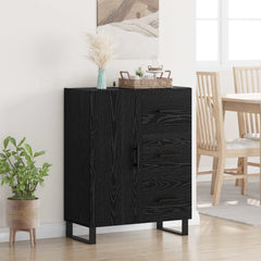 Sideboard 69,5x34x90 cm Engineered Wood Black oak