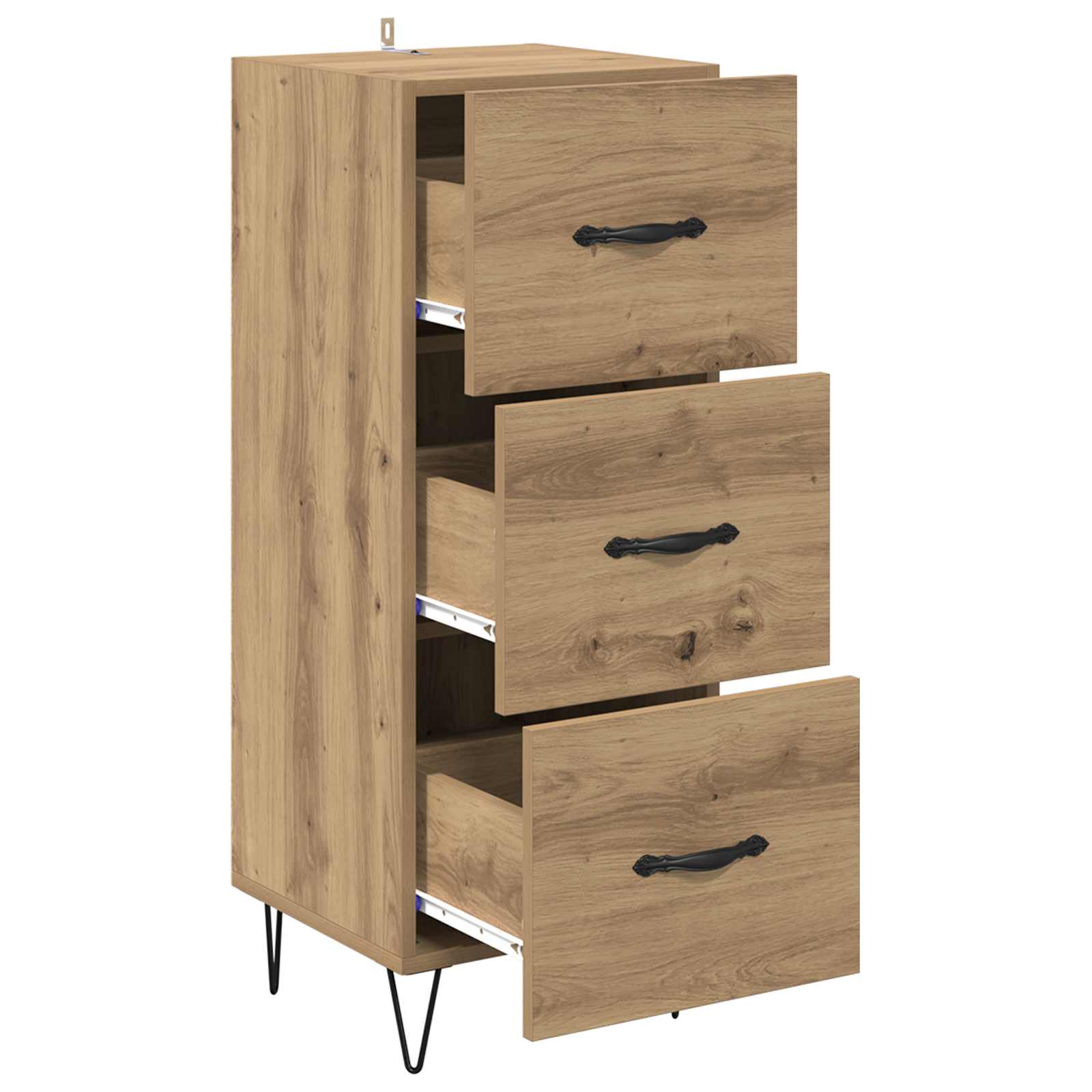 vidaXL Sideboard Artisan oak 34 x 34.5 x 90 cm Engineered Wood 5