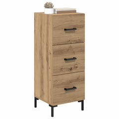 vidaXL Sideboard Artisan Oak 34.5 x 34 x 90 cm Engineered Wood 3
