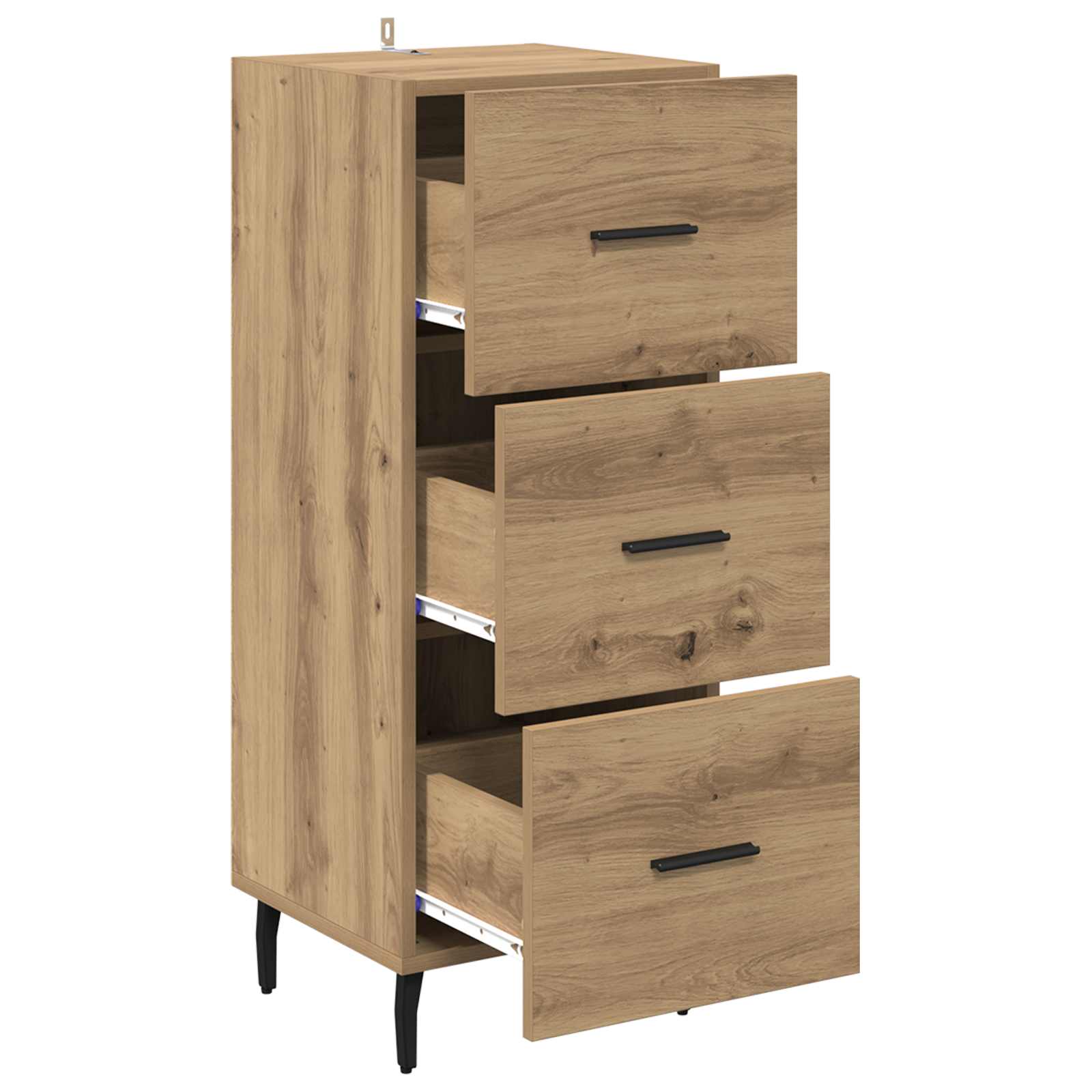 vidaXL Sideboard Artisan oak 34 x 34.5 x 90 cm Engineered Wood 5