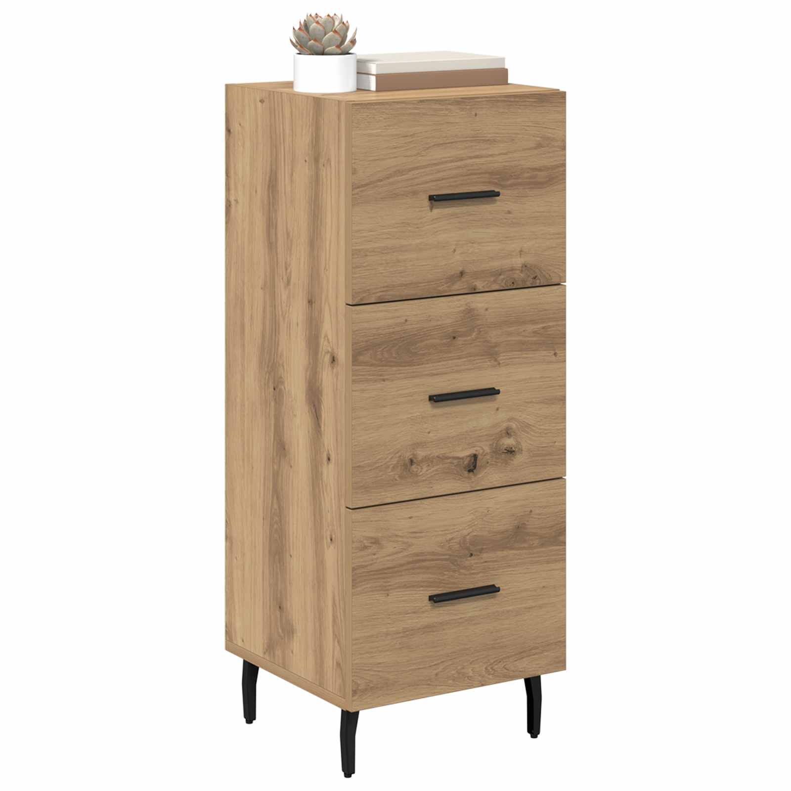 vidaXL Sideboard Artisan oak 34 x 34.5 x 90 cm Engineered Wood 3