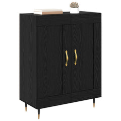 vidaXL Sideboard Black Oak 69.5 x 34 x 90 cm Engineered Wood 3