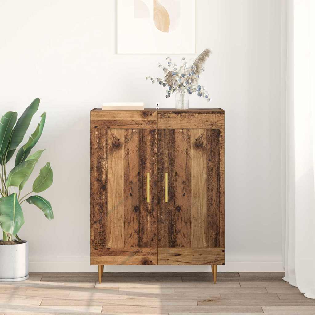 vidaXL Sideboard Old Wood 69.5 x 34 x 90 cm Engineered Wood and Iron 4