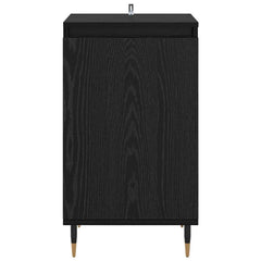 vidaXL Sideboard 2 pcs Black Oak 40 x 35 x 70 cm 6