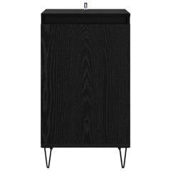 vidaXL Sideboard Black Oak 40 x 35 x 70 cm Engineered Wood 6