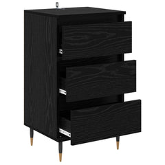 vidaXL Sideboard Black oak 35 x 40 x 70 cm Engineered Wood 5