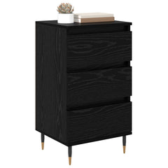 vidaXL Sideboard Black oak 35 x 40 x 70 cm Engineered Wood 3