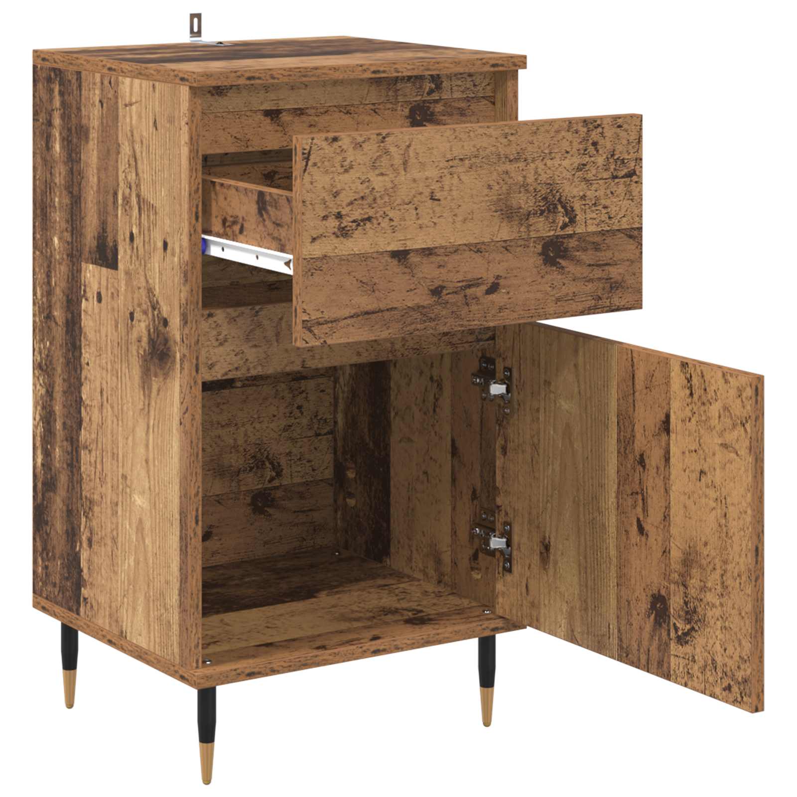 vidaXL Sideboard Old Wood 40 x 35 x 70 cm Engineered Wood and Iron 5