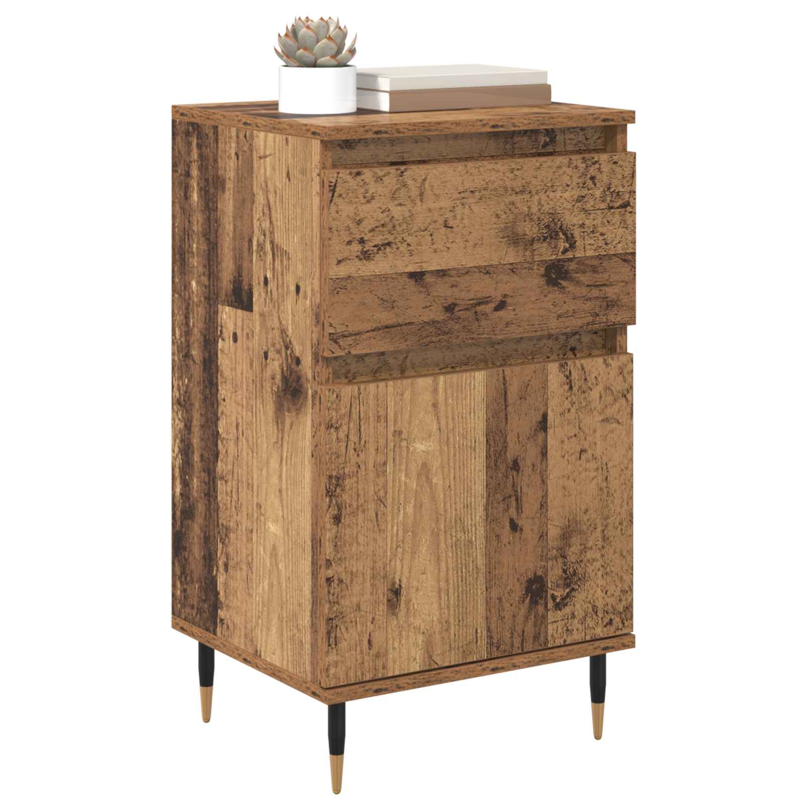 vidaXL Sideboard Old Wood 40 x 35 x 70 cm Engineered Wood and Iron 3