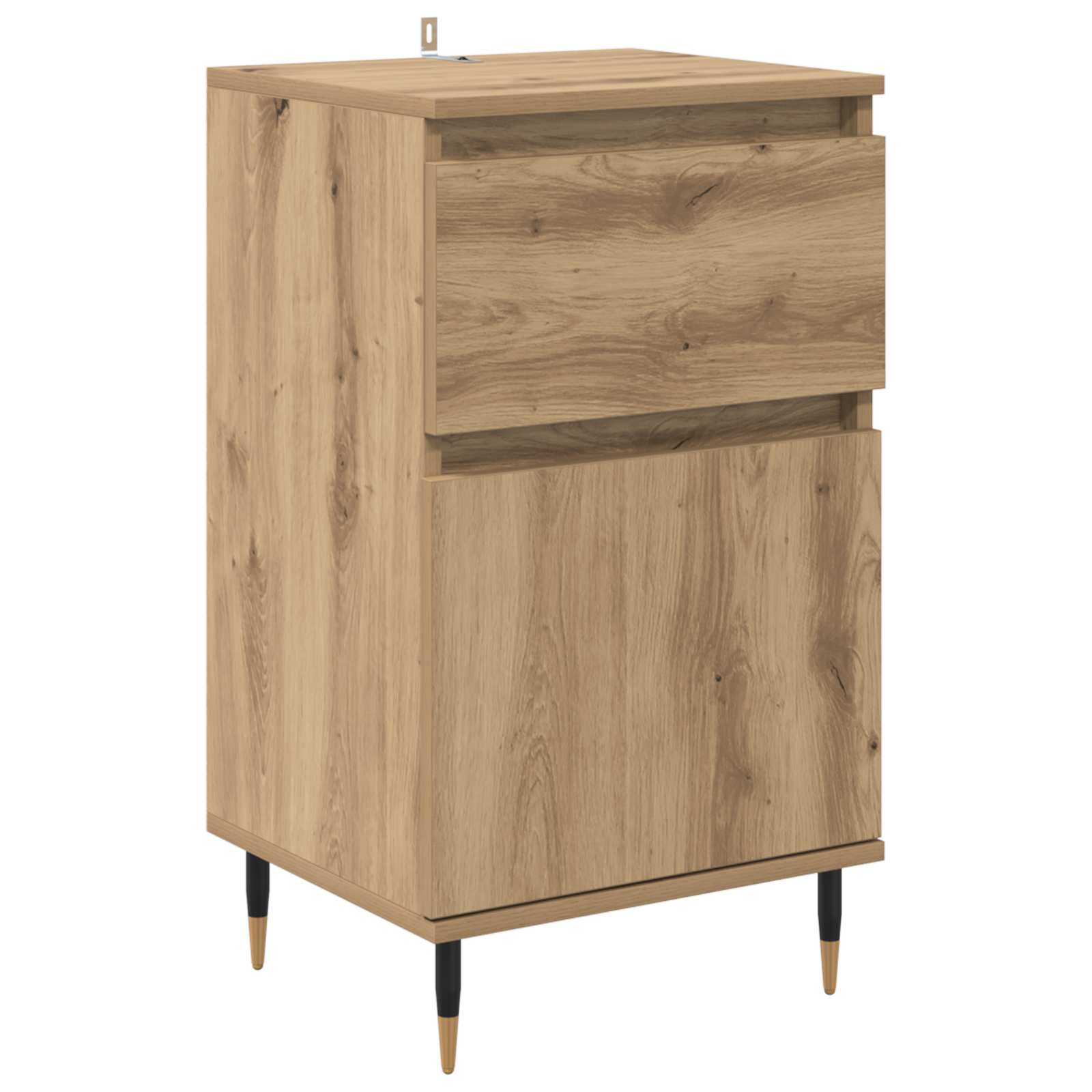 vidaXL Sideboard Artisan Oak 40 x 35 x 70 cm Engineered Wood and Iron 2