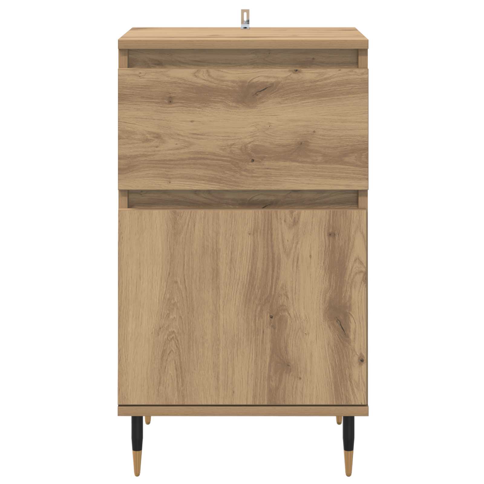 vidaXL Sideboard Artisan Oak 40 x 35 x 70 cm Engineered Wood and Iron 6