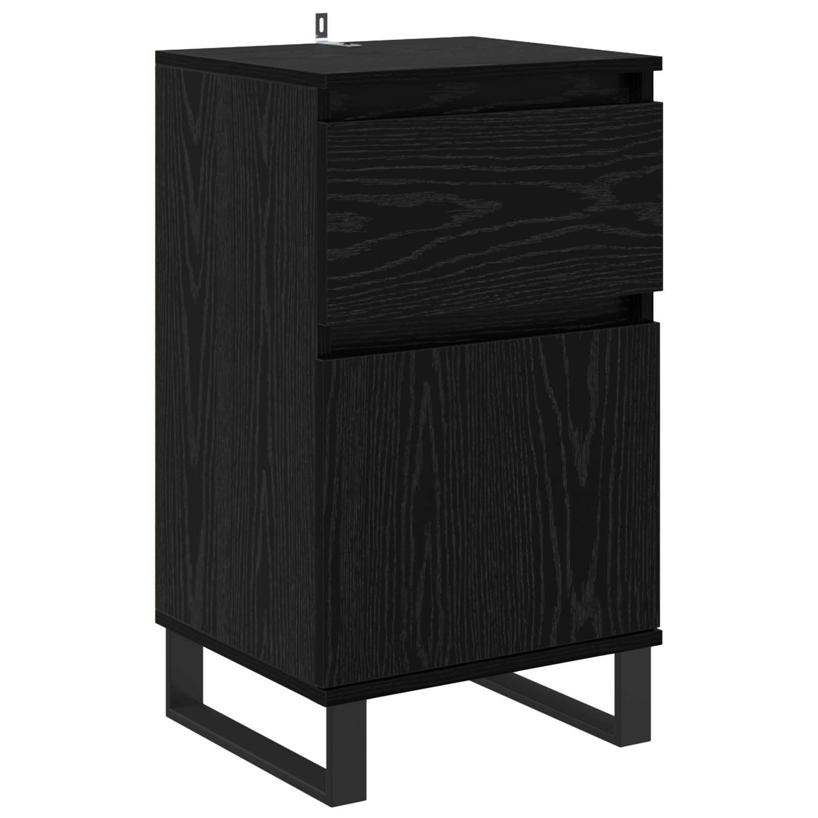 vidaXL Sideboard Black oak 35 x 40 x 70 cm Engineered Wood 2