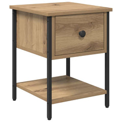 vidaXL Bedside Table Artisan Oak 34 x 35.5 x 45 cm Engineered Wood 2