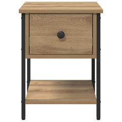 vidaXL Bedside Table Artisan Oak 34 x 35.5 x 45 cm Engineered Wood 6