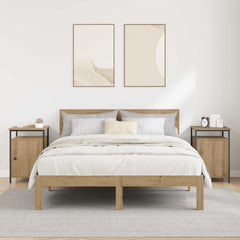 vidaXL Bedside Cabinet 2 pcs Artisan Oak 40 x 42 x 60cm 4