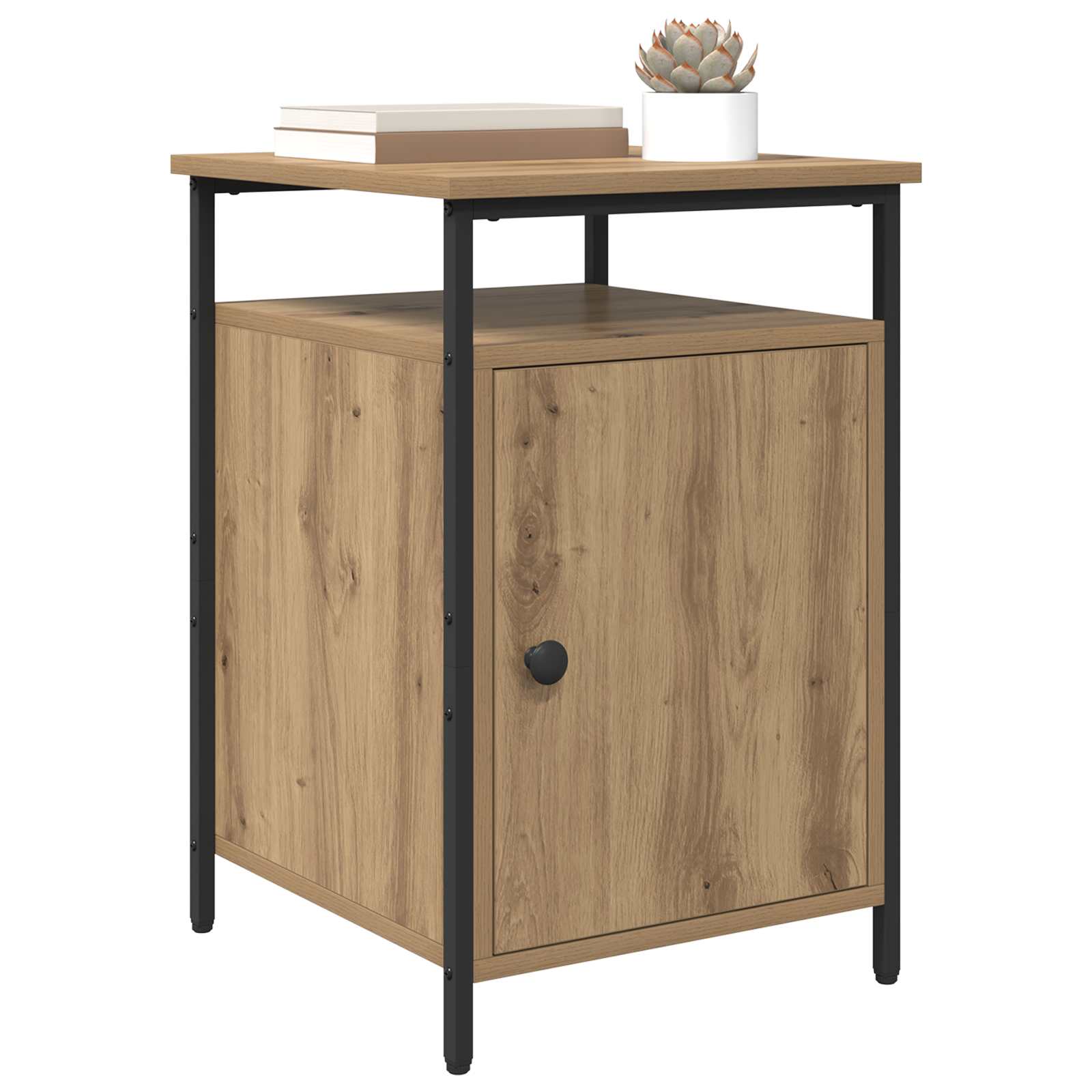 vidaXL Bedside Cabinet 2 pcs Artisan Oak 40 x 42 x 60cm 3