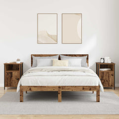 vidaXL Bedside Cabinet 2 pcs Old Wood 40 x 42 x 60 cm Engineered Wood 4