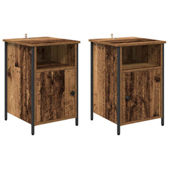 vidaXL Bedside Cabinet 2 pcs Old Wood 40 x 42 x 60 cm Engineered Wood 2