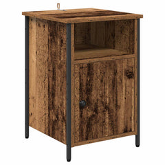 vidaXL Bedside Cabinet 2 pcs Old Wood 40 x 42 x 60 cm Engineered Wood 6