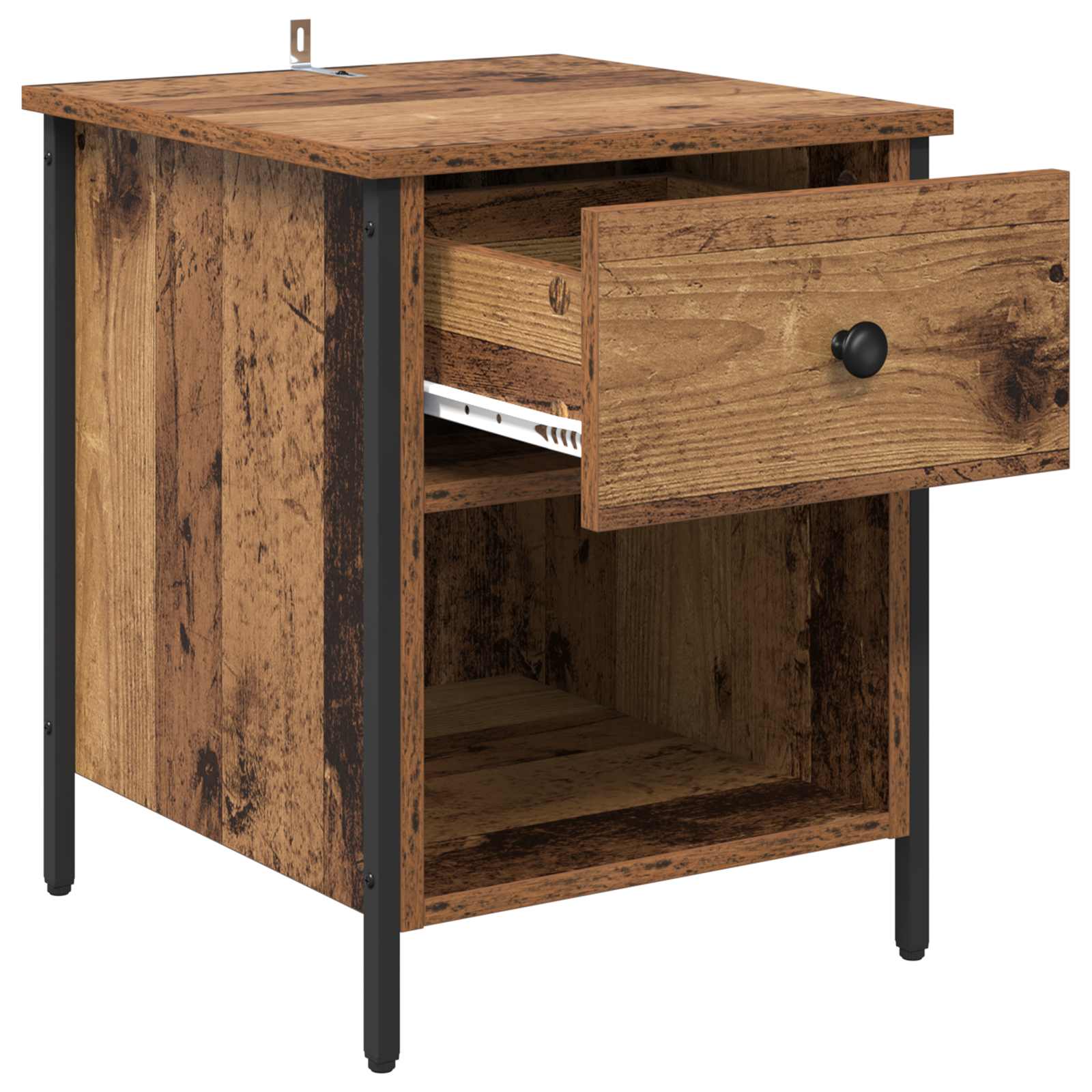 vidaXL Bedside Cabinet Old Wood 40 x 42 x 50 cm Engineered Wood 5