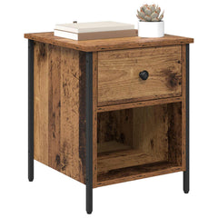 vidaXL Bedside Cabinet Old Wood 40 x 42 x 50 cm Engineered Wood 3