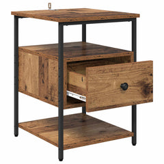 vidaXL Bedside Cabinet 2 pcs Old Wood 40 x 42 x 56 cm Engineered Wood 5
