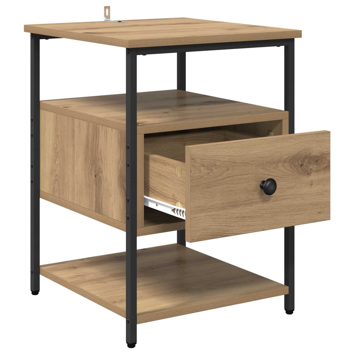 vidaXL Bedside Cabinet Artisan Oak 40 x 42 x 56 cm Engineered Wood 5