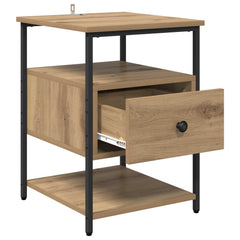 vidaXL Bedside Cabinet Artisan Oak 40 x 42 x 56 cm Engineered Wood 5