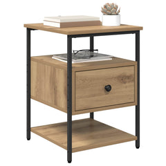 vidaXL Bedside Cabinet Artisan Oak 40 x 42 x 56 cm Engineered Wood 3