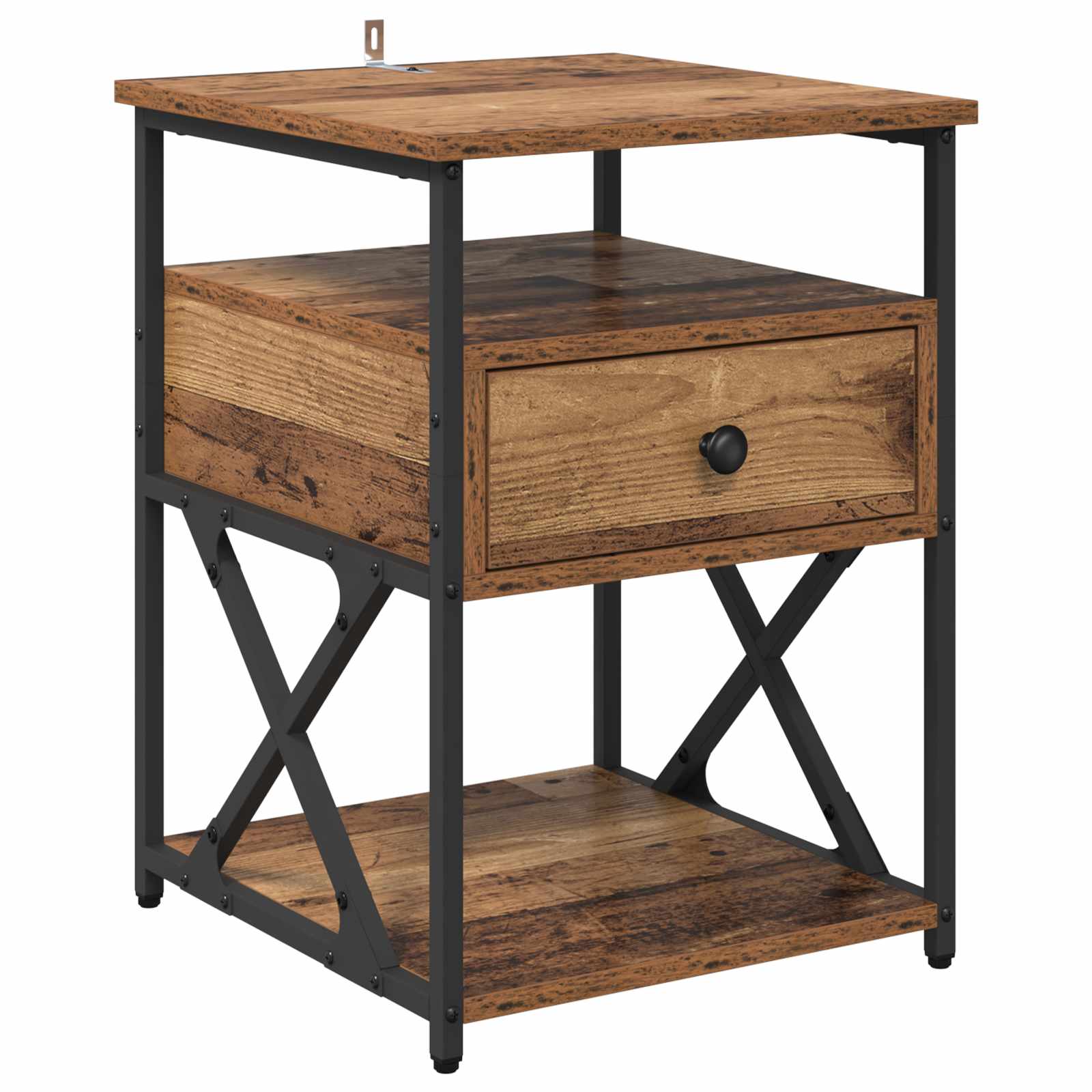 vidaXL Bedside Cabinet Old Wood 40 x 42 x 55 cm Engineered Wood 2