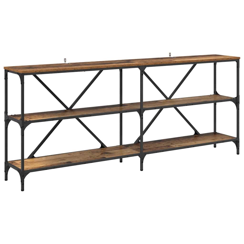 vidaXL Console Table Old Wood 180 x 30 x 75 cm Engineered Wood 2