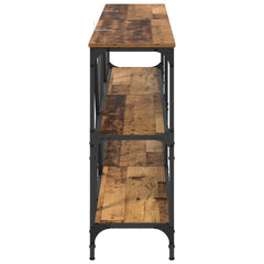 Console Table 180x30x75 cm Engineered Wood and Iron Old wood