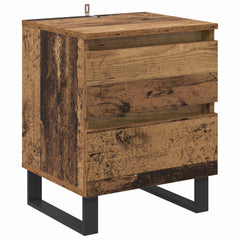 vidaXL Bedside Cabinet Old Wood 40 x 35 x 50 cm Engineered Wood 2