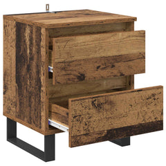 vidaXL Bedside Cabinet Old Wood 40 x 35 x 50 cm Engineered Wood 5